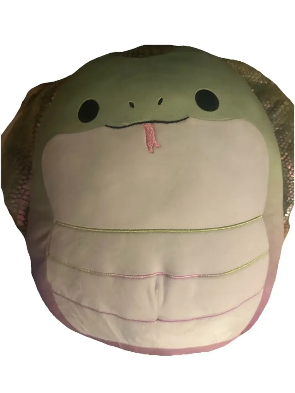 Rare Squishmallows Green Snake 16” Plush 2021 Limited Edition Sequin Scales HTF